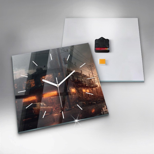 Reloj cuadrado Edificio apocalíptico
