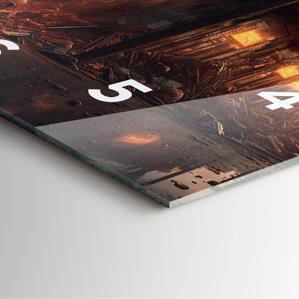 Reloj cuadrado Edificio apocalíptico