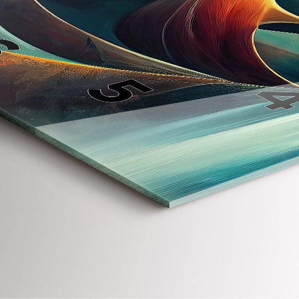 Reloj cuadrado Fondo de cascada