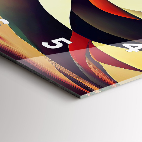 Reloj de pared cuadrado Fondo de líneas abstractas