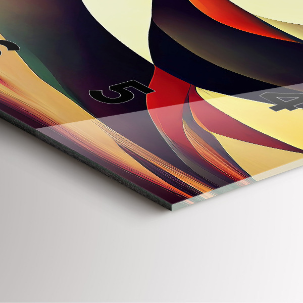 Reloj de pared cuadrado Fondo de líneas abstractas