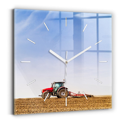 Reloj cuadrado Granjero en tractor