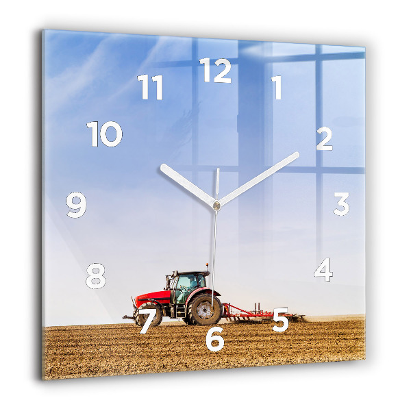 Reloj cuadrado Granjero en tractor