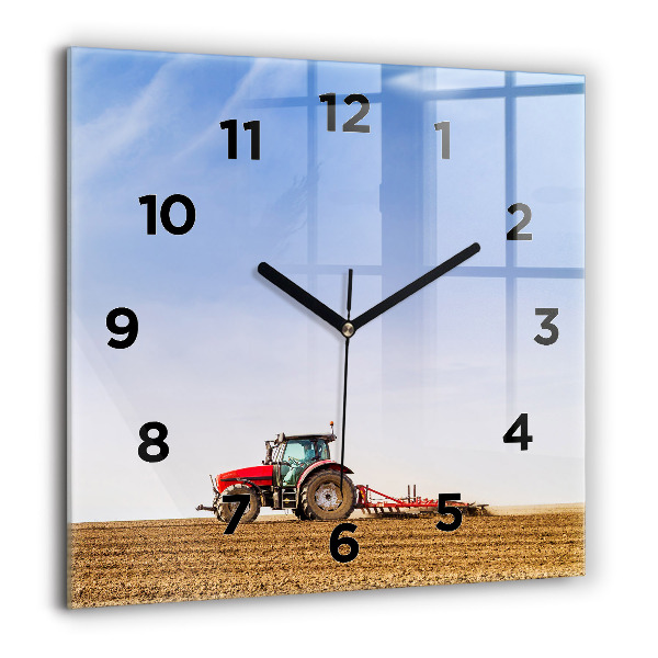 Reloj cuadrado Granjero en tractor