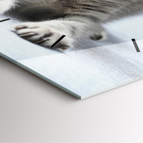 Reloj cuadrado Gato en el sofá