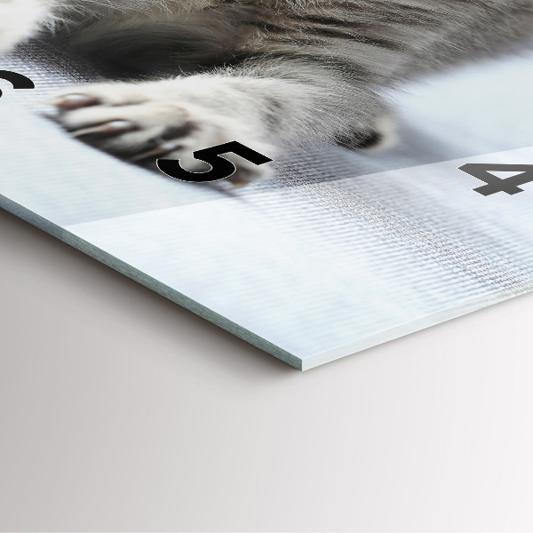 Reloj cuadrado Gato en el sofá