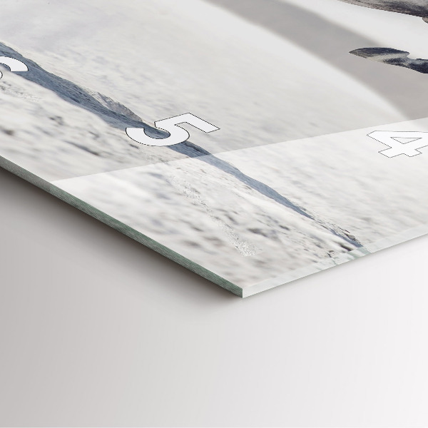 Reloj cuadrado Caballo blanco al galope