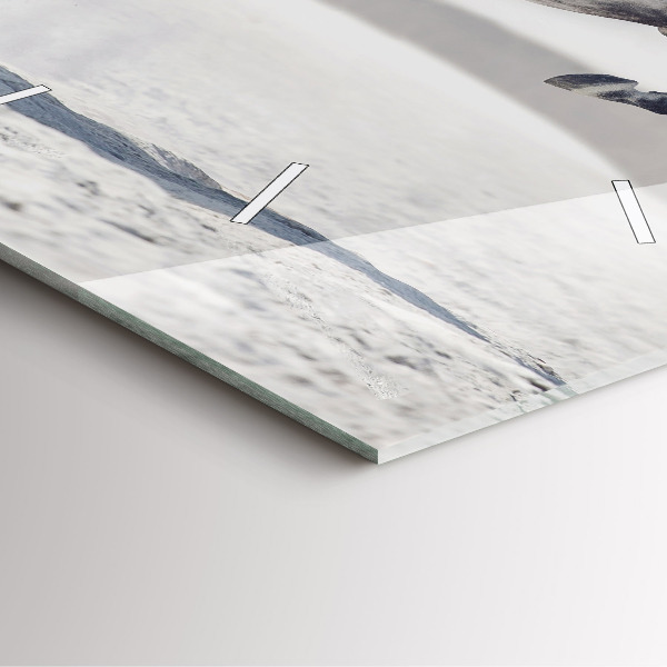 Reloj cuadrado Caballo blanco al galope