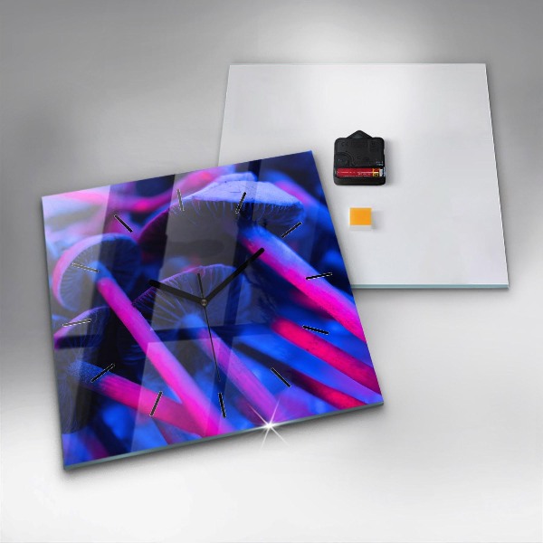 Reloj de pared cuadrado Setas mágicas en colores