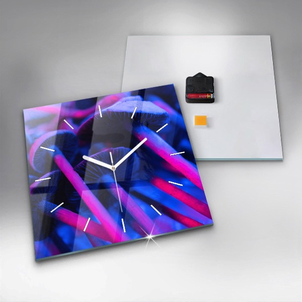 Reloj de pared cuadrado Setas mágicas en colores