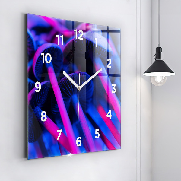 Reloj de pared cuadrado Setas mágicas en colores