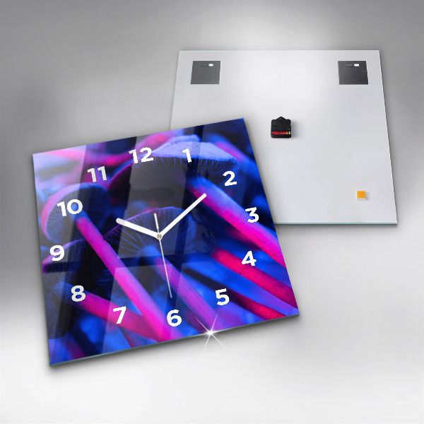 Reloj de pared cuadrado Setas mágicas en colores