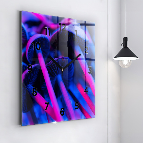 Reloj de pared cuadrado Setas mágicas en colores