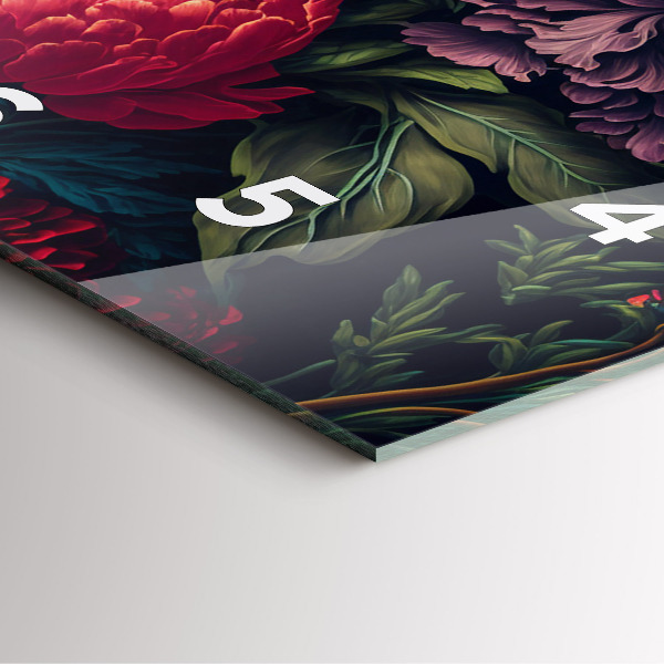 Reloj cuadrado Ramo de flores vintage