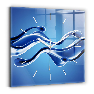 Reloj cuadrado Abstracción líquida