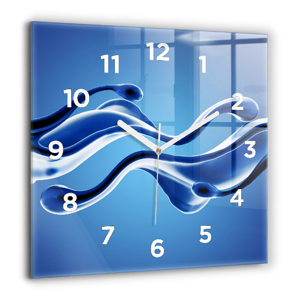 Reloj cuadrado Abstracción líquida