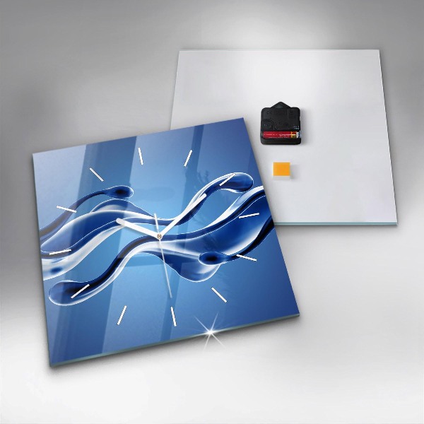 Reloj cuadrado Abstracción líquida