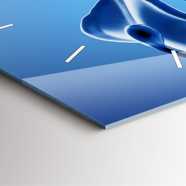 Reloj cuadrado Abstracción líquida