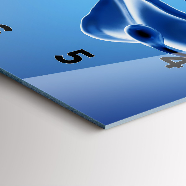 Reloj cuadrado Abstracción líquida