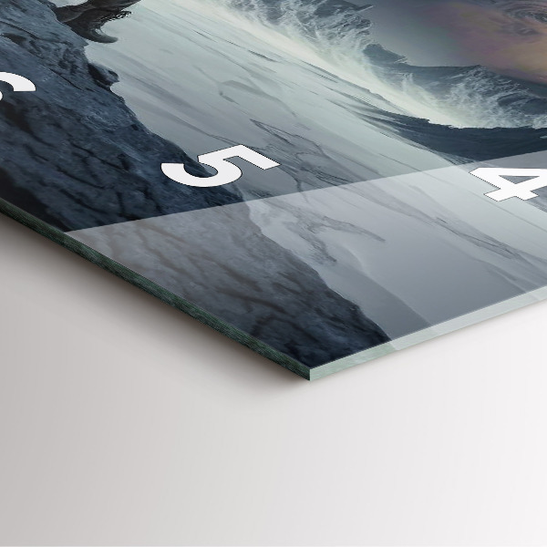 Reloj cuadrado Hombre en la luna de fondo