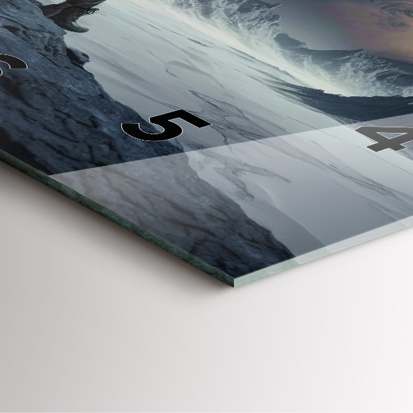 Reloj cuadrado Hombre en la luna de fondo