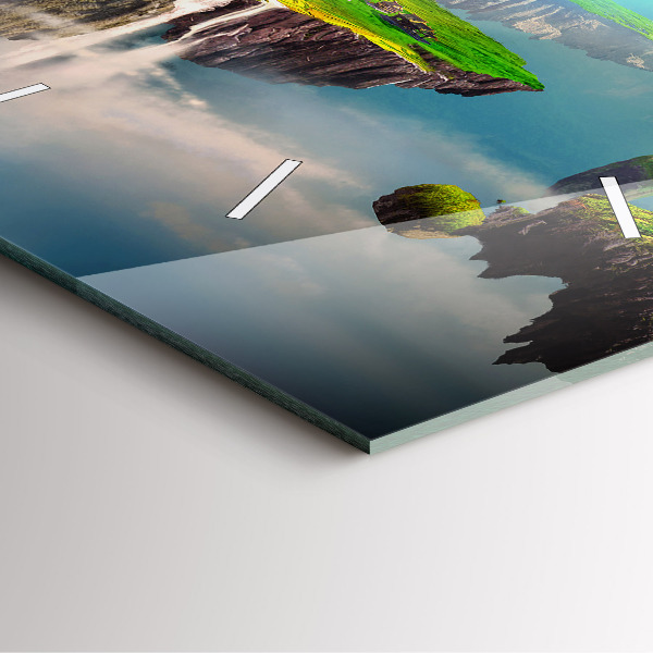 Reloj cuadrado Escenas chinas de fantasía