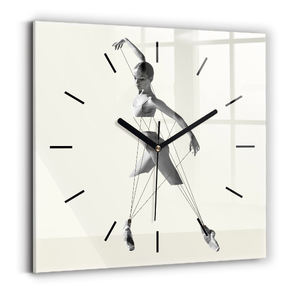Reloj cuadrado Mujer bailarina abstracta