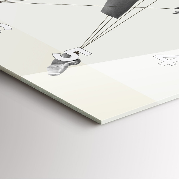 Reloj cuadrado Mujer bailarina abstracta