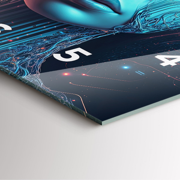 Reloj de pared cuadrado Inteligencia artificial