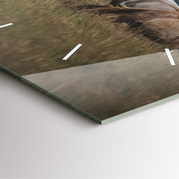 Reloj cuadrado Caballos al galope