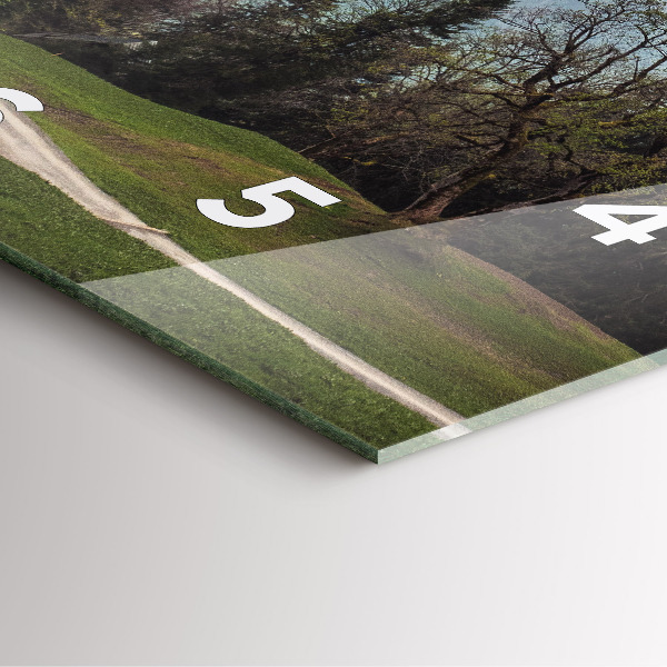 Reloj cuadrado Vista de montaña