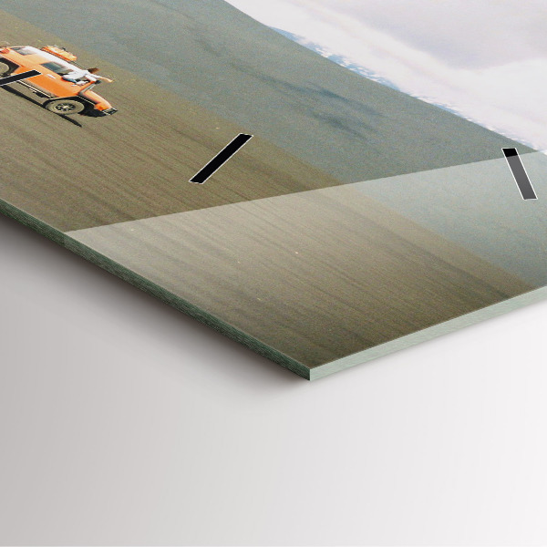 Reloj de pared cuadrado Vehículo en el desierto de Kamchatka