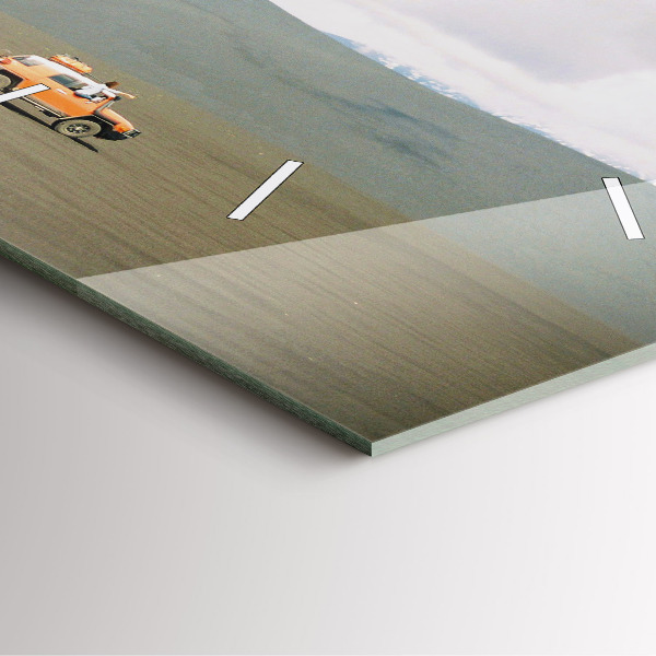 Reloj de pared cuadrado Vehículo en el desierto de Kamchatka