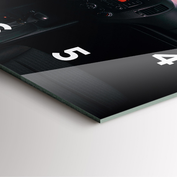 Reloj de pared cuadrado Coche en Tokio