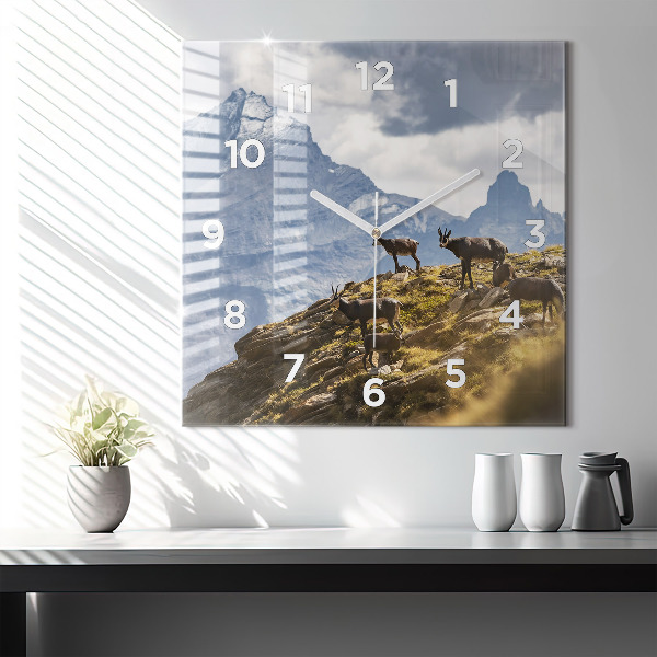 Reloj cuadrado Cabra en el Valle de Aosta