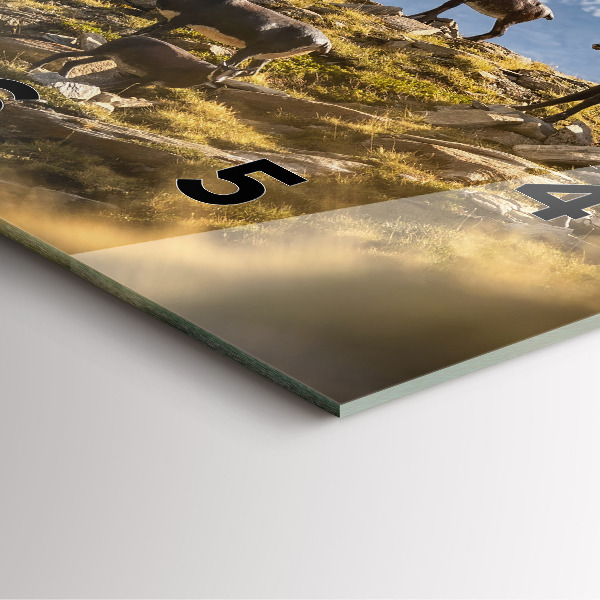 Reloj cuadrado Cabra en el Valle de Aosta