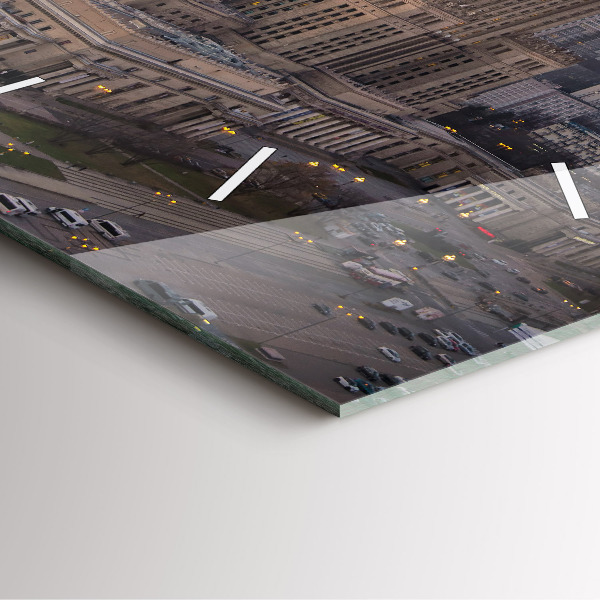 Reloj cuadrado Panorama de Varsovia