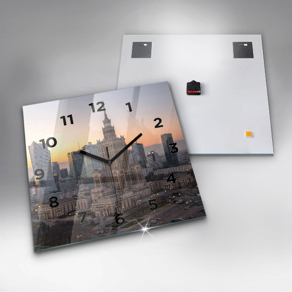 Reloj cuadrado Panorama de Varsovia