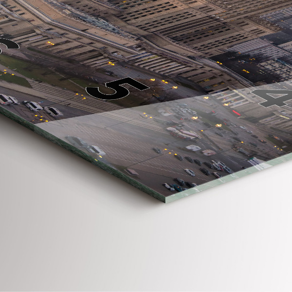 Reloj cuadrado Panorama de Varsovia