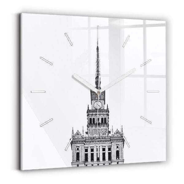 Reloj de pared cuadrado Palacio de la Cultura y la Ciencia