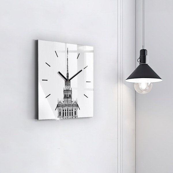 Reloj de pared cuadrado Palacio de la Cultura y la Ciencia