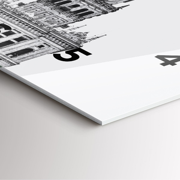 Reloj de pared cuadrado Palacio de la Cultura y la Ciencia