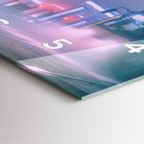 Reloj cuadrado Varsovia en la niebla