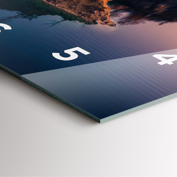 Reloj de pared cuadrado Cracovia Lago Zakrzówek Otoño