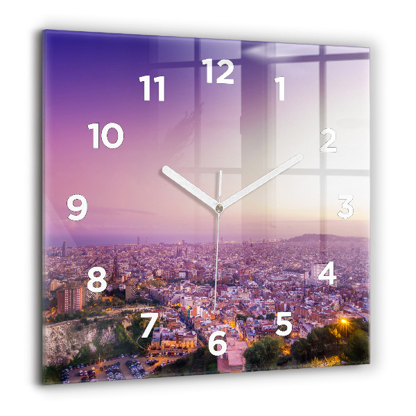Reloj de pared cuadrado Barcelona Bunkers El Carmel