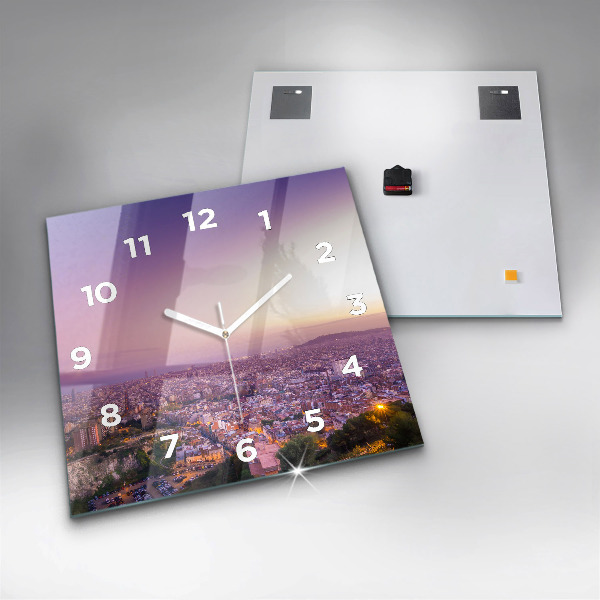 Reloj de pared cuadrado Barcelona Bunkers El Carmel