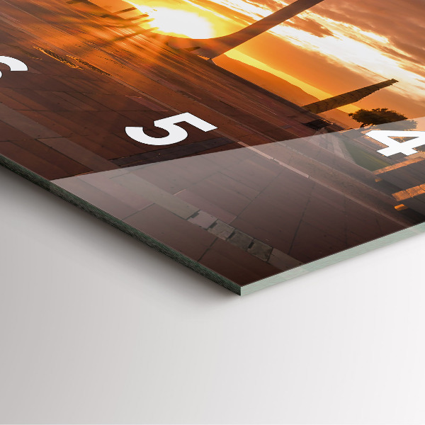 Reloj cuadrado Parque Olímpico de Barcelona