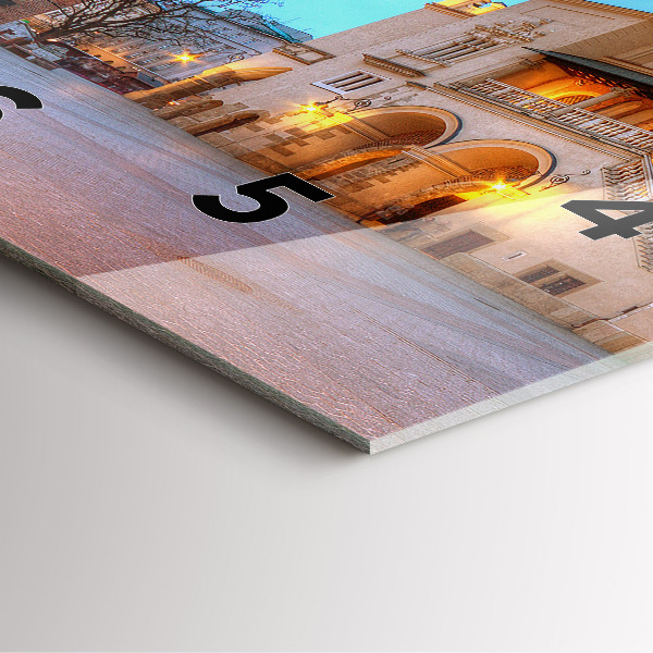 Reloj de pared cuadrado Plaza del Mercado Principal en Cracovia