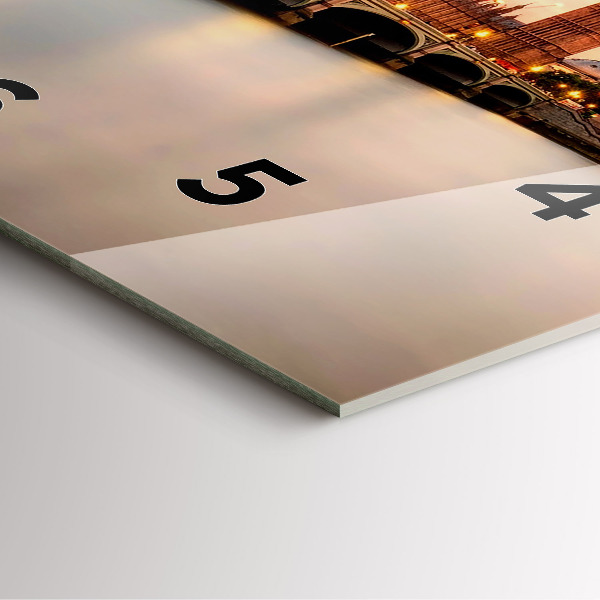 Reloj cuadrado Big Ben, horizonte de Londres