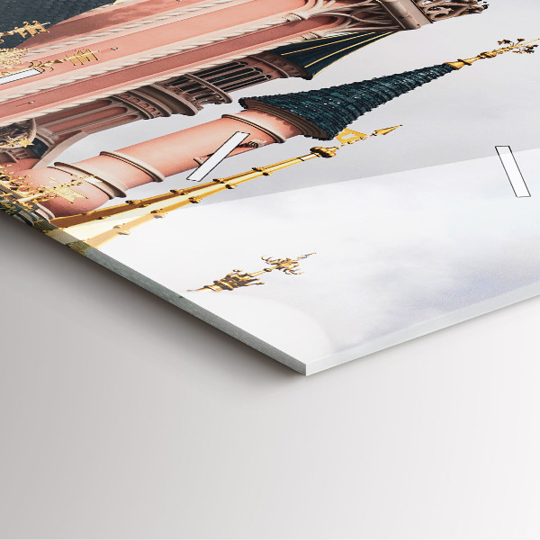 Reloj de pared cuadrado Castillo de Disneyland en París